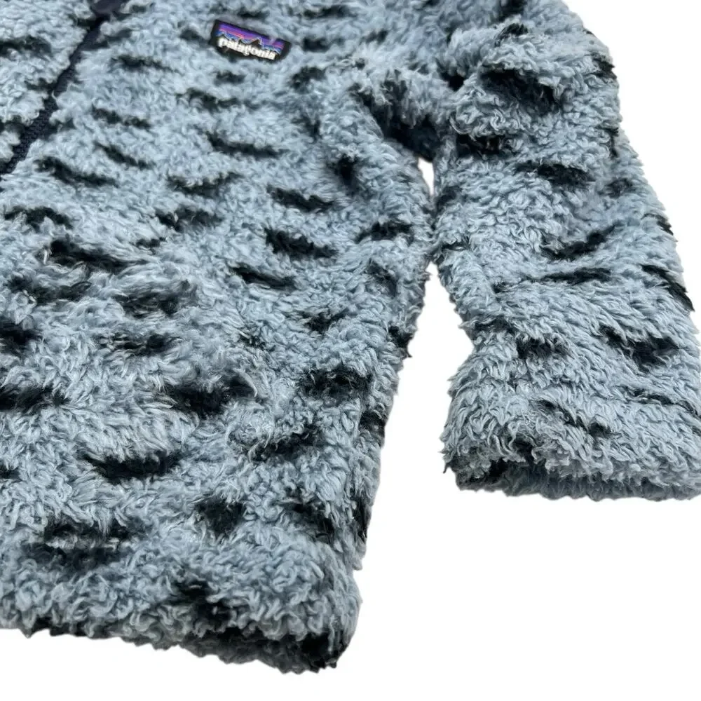 Patagonia Baby Furry Friends Hoody Snowy Light‎ Plume Grey Dot Zip Up Jacket 2T